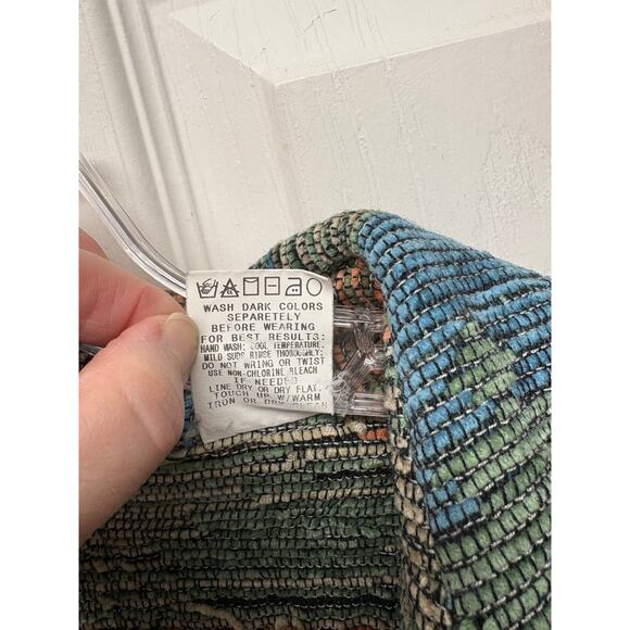 Monterey by Koret Sweater, Funky Boho Cardigan, Weaved Beach Wear, Women's L - Picture 3 of 6